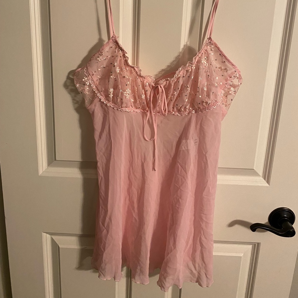 Baby doll Chemise set with thong (Never Worn)